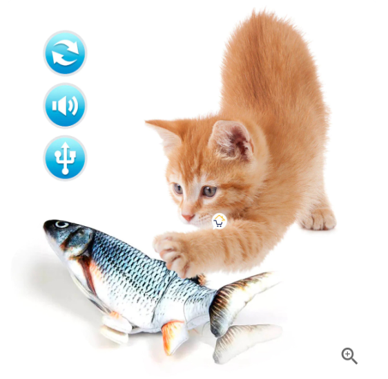 Pez Saltarín Interactivo para Gatos