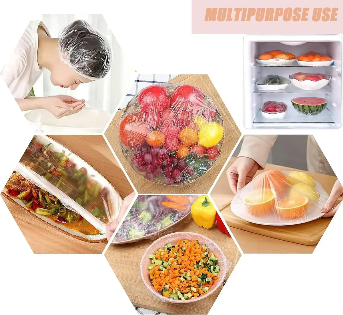 Set x100 Fundas Herméticas Elásticas para Alimentos FreshKeep™