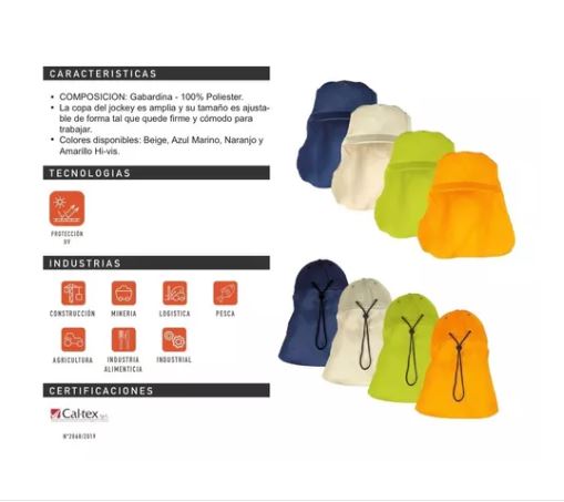 Gorro de Protección UV con Solapa