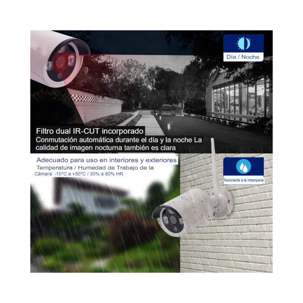 Kit 8 Cámaras de Seguridad HD Nocturnas
