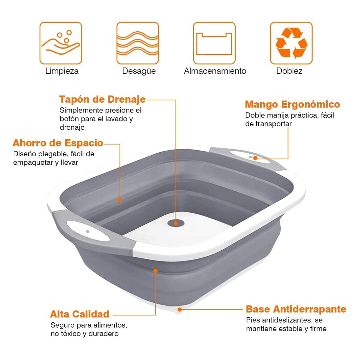 Tabla de Cortar Plegable 3 en 1