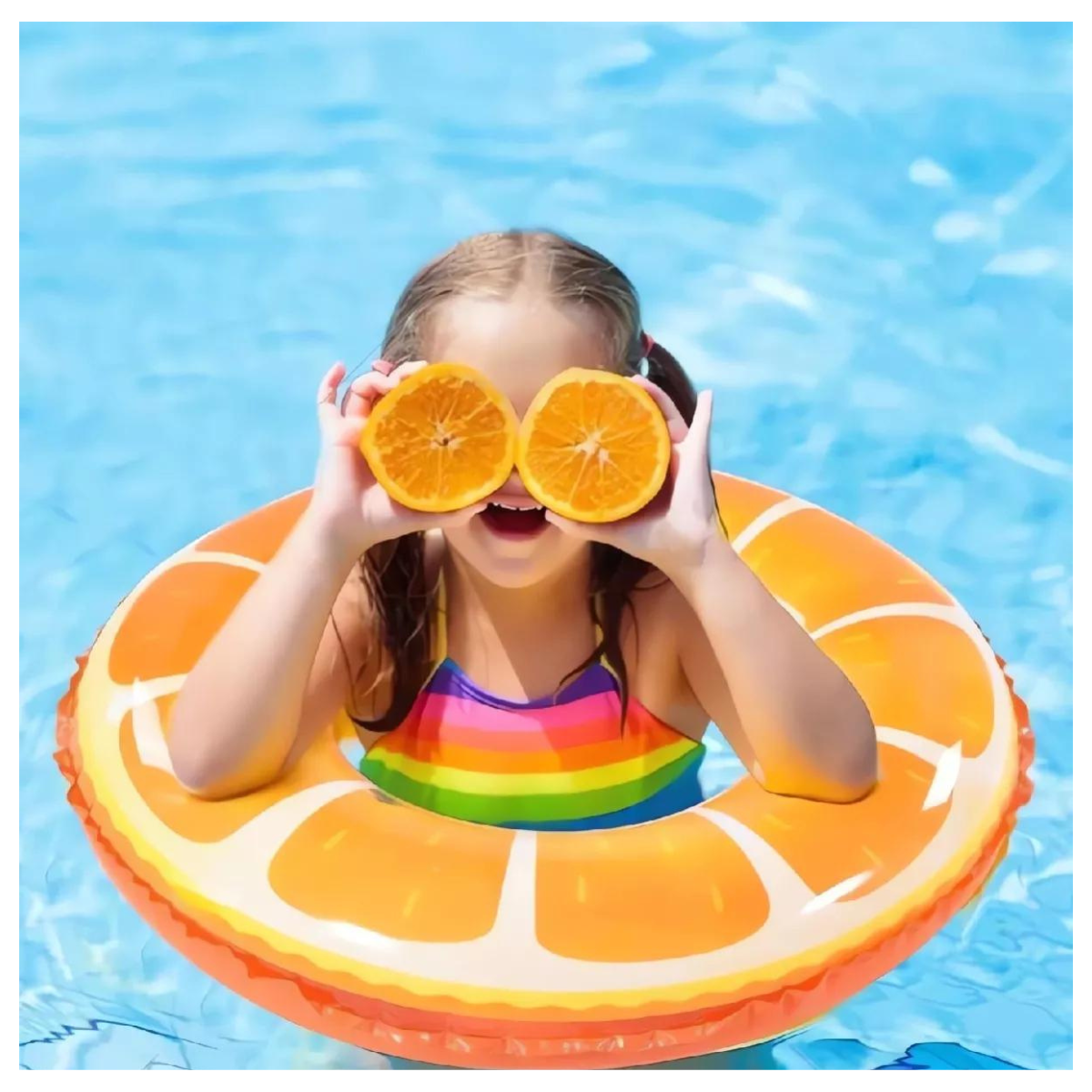 Flotador Inflable de Naranja 60 cm