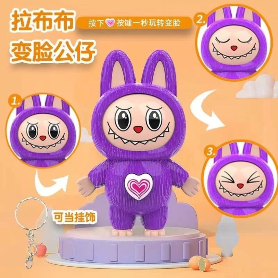 Llavero Labubu Kawaii Interactivo (Cambia de Cara)