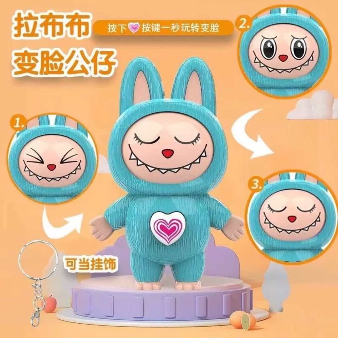 Llavero Labubu Kawaii Interactivo (Cambia de Cara)