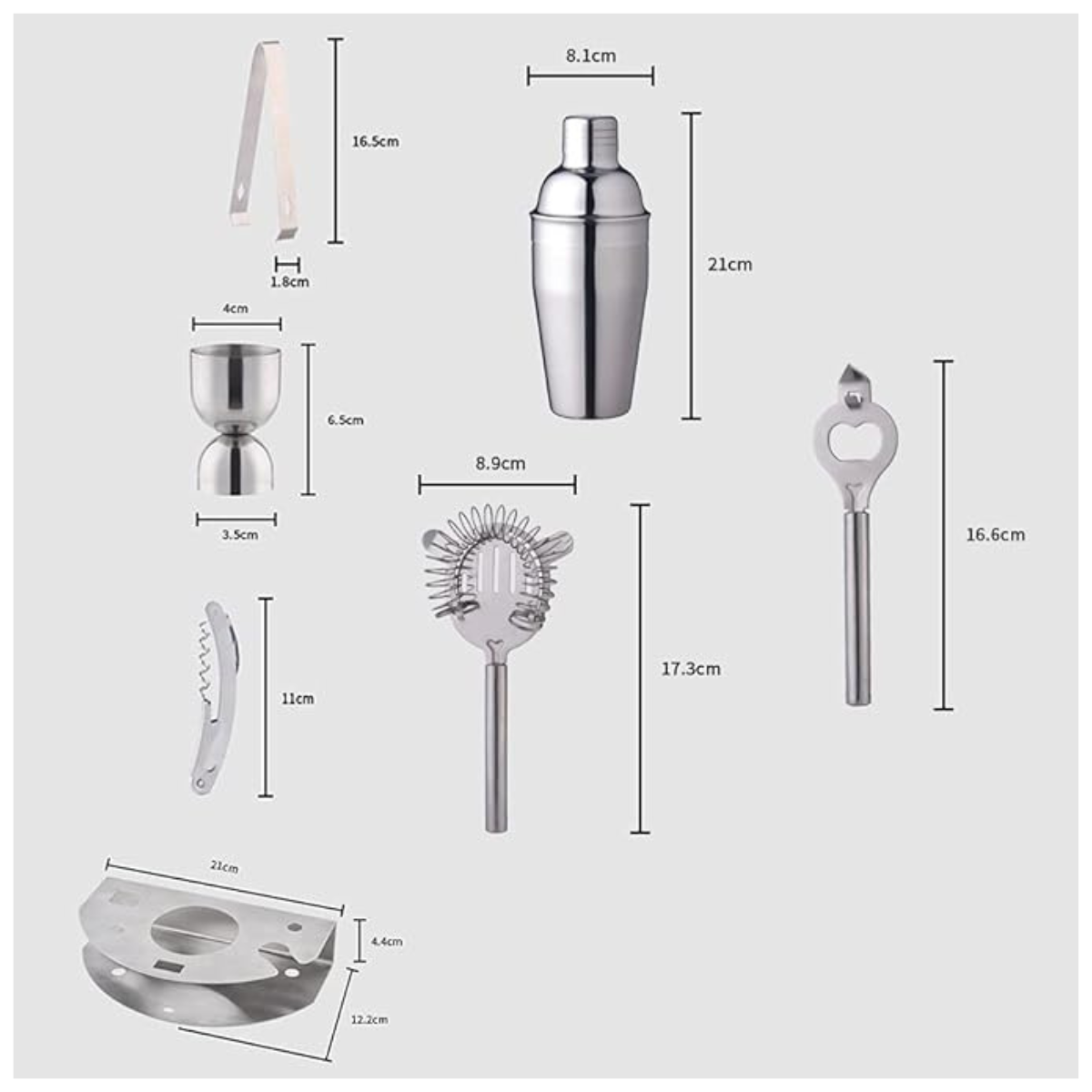 Set de Coctelera Deluxe 7 Piezas