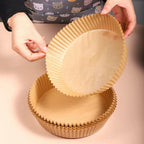 100 Filtros Desechables de Papel para Freidora de Aire