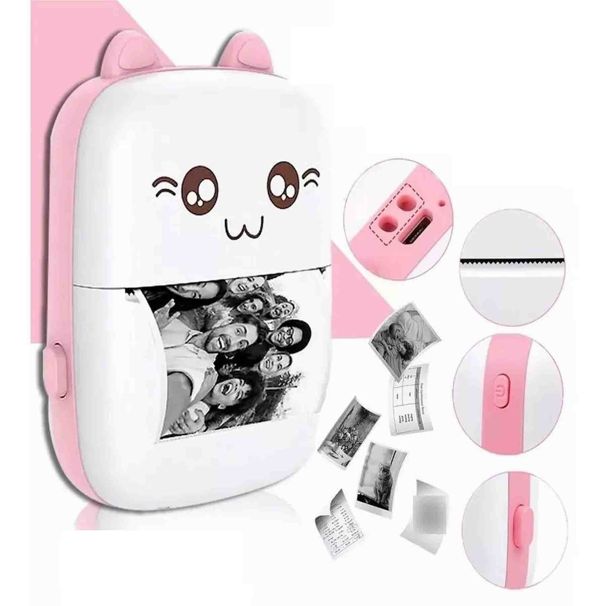 Mini Impresora Térmica Portátil Kawaii