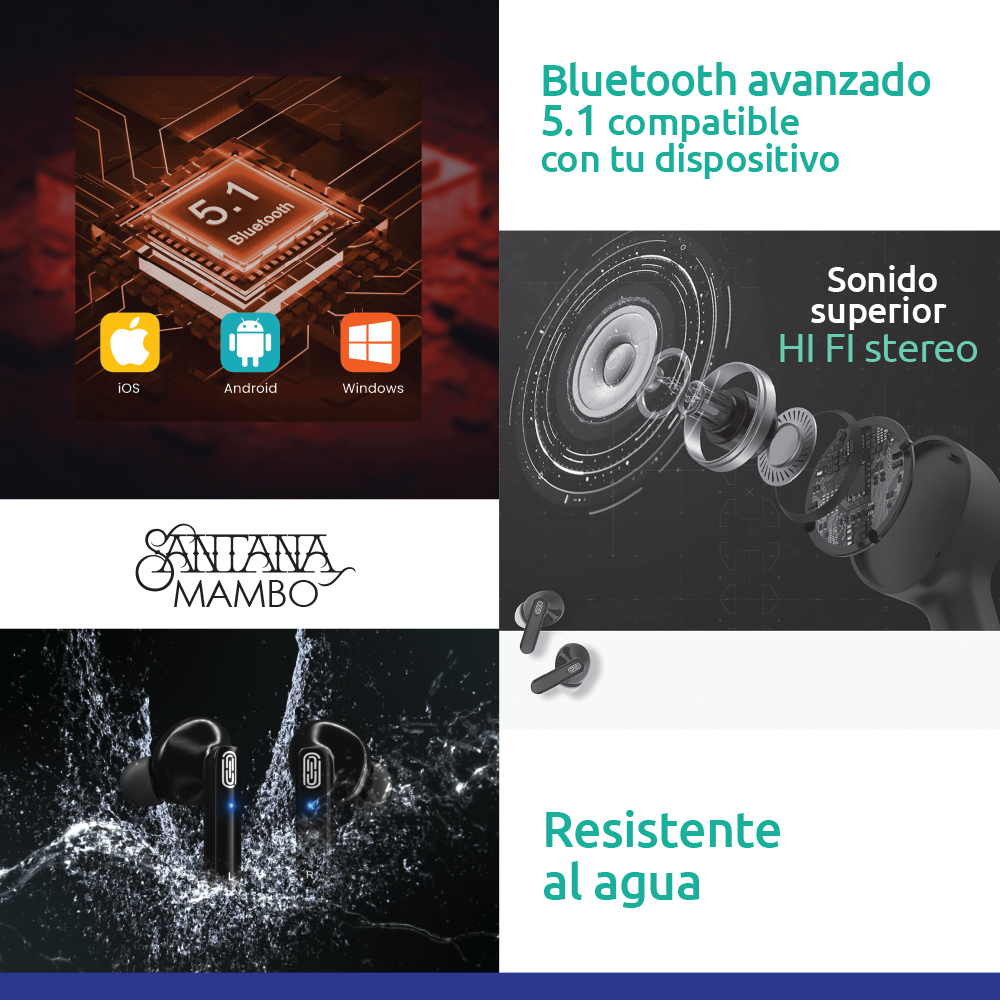 Auriculares Inalámbricos Santana Mambo