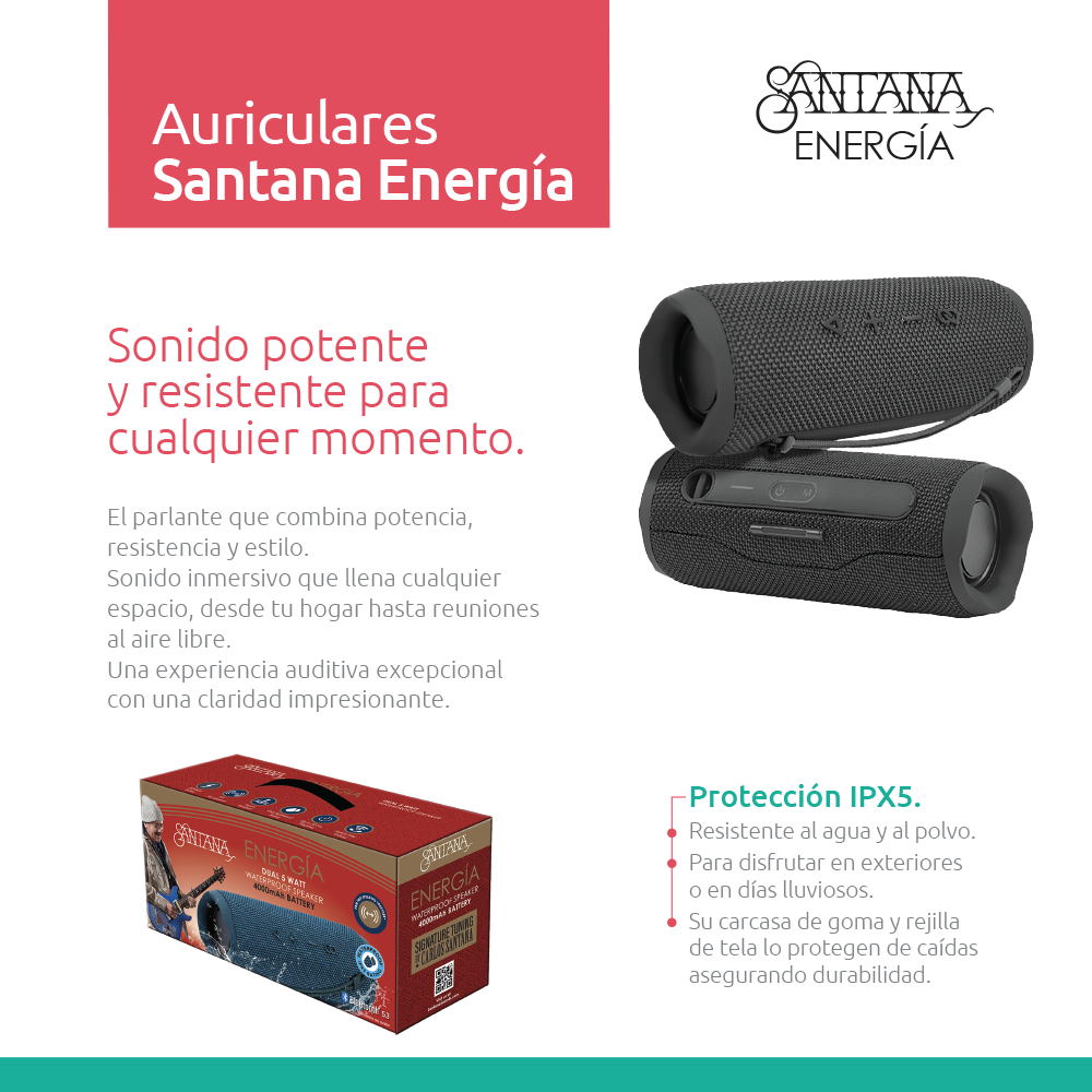 Parlante Bluetooth Santana Energía