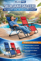 Reposera Silla Gravedad Cero Relax