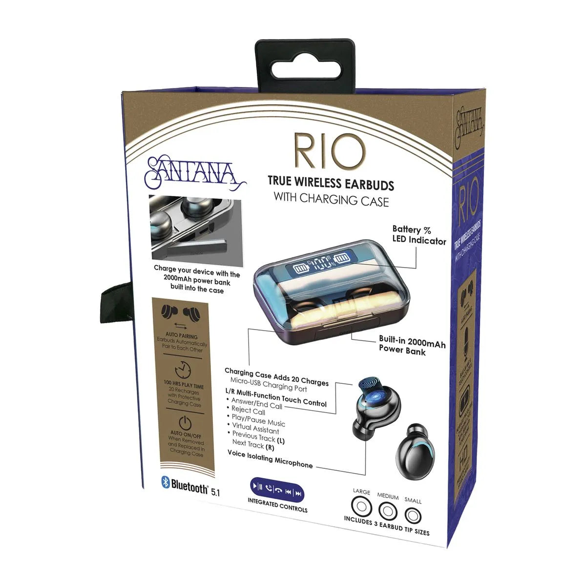 Auriculares Santana Río con Powerbank