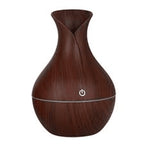 Humidificador Difusor de Aromas Ultrasónico Diseño Madera + Luz LED