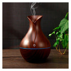 Humidificador Difusor de Aromas Ultrasónico Diseño Madera + Luz LED