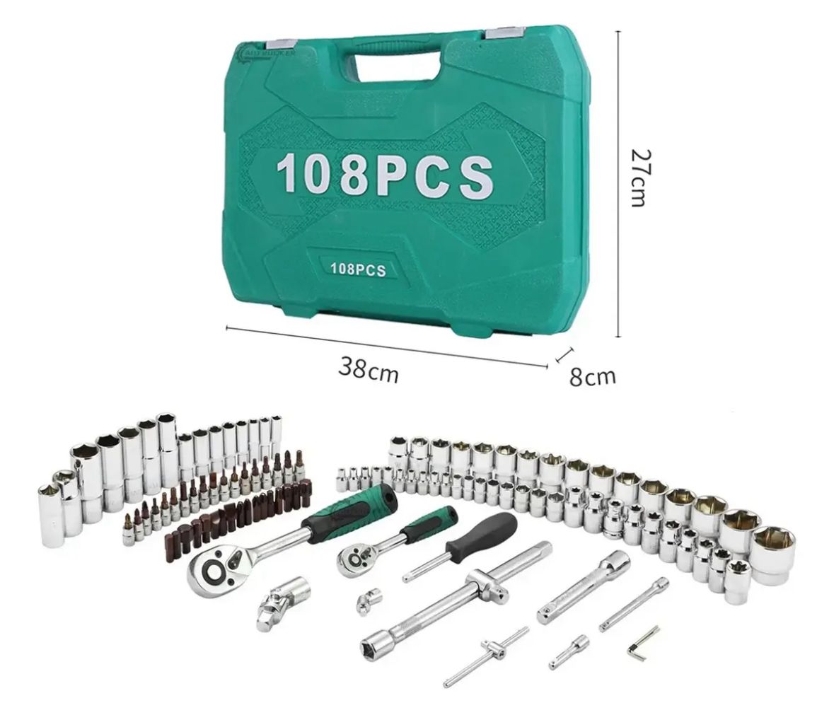 Set Caja de Herramientas 108 Piezas