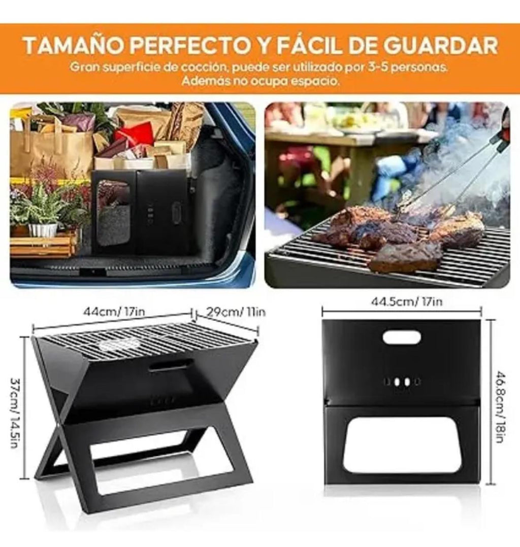 Parrilla Plegable Portátil de Metal