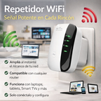Infografía Repetidor WiFi con señal potente para Smart TV, laptops, tablets y smartphones - Todo Para Todo