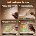 Instrucciones de uso y guía de limpieza para la pizarra LED acrílica con despacho en Chile