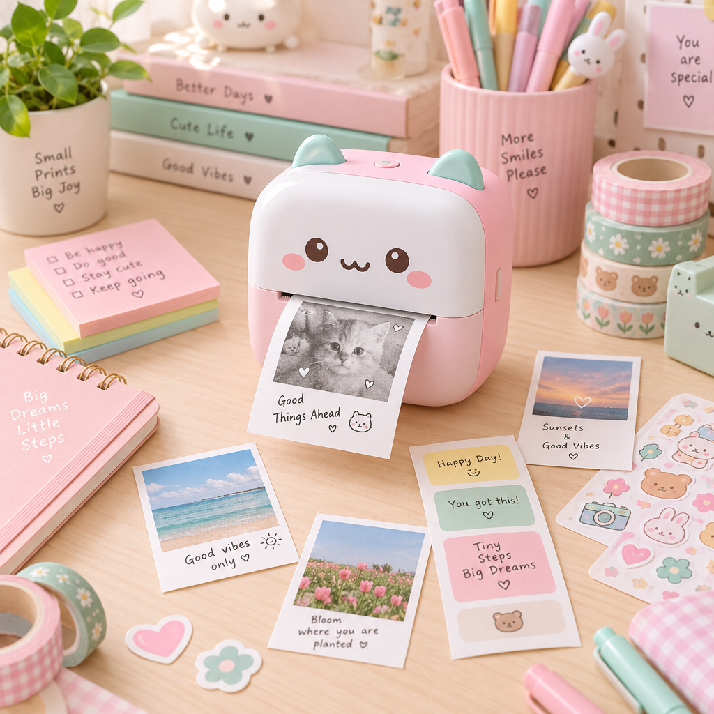 Mini Impresora Térmica Portátil Kawaii