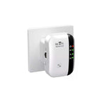 Repetidor de señal WiFi conectado a enchufe de pared con puerto LAN Ethernet - Todo Para Todo